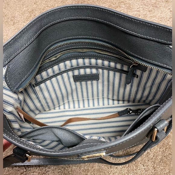 DOONEY & BOURKE SAFFIANO SHOPPER. DARK GRAY. BRAND NEW, NEVER USED. - Picture 6 of 9